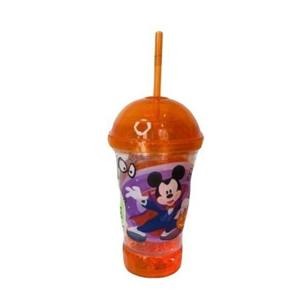 Disney Mickey Mouse‎ Dometop Skeleton Vampire Flashing Halloween Cup - Picture 1 of 10